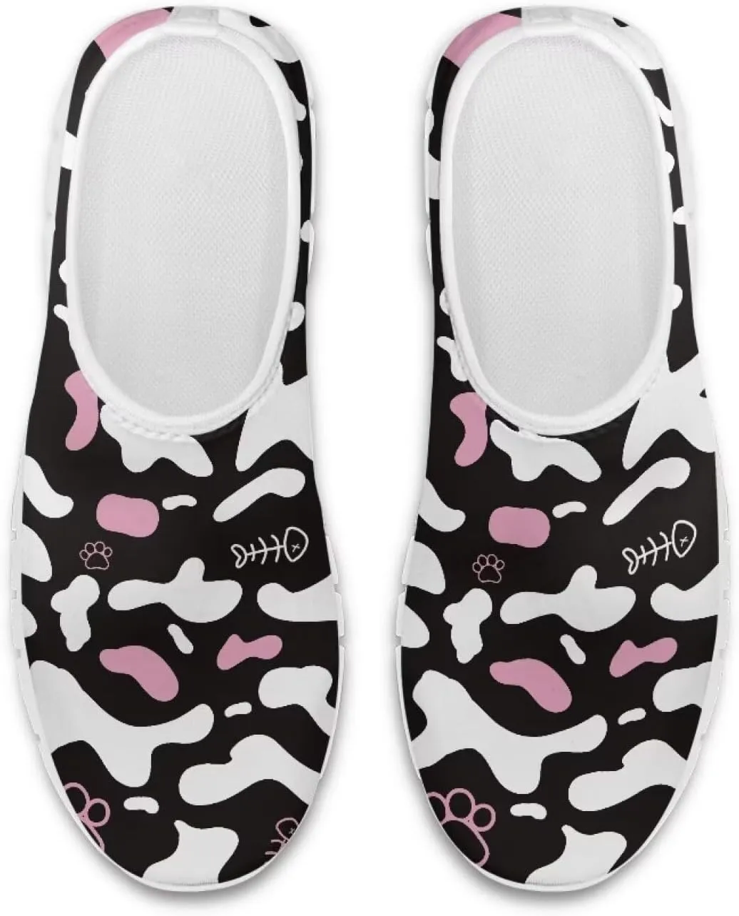 Women's Animal Print Slip On Shoes Low Cut Casual Walking Shoes Comfortable Outdoor Sports Running Flat Sneakers