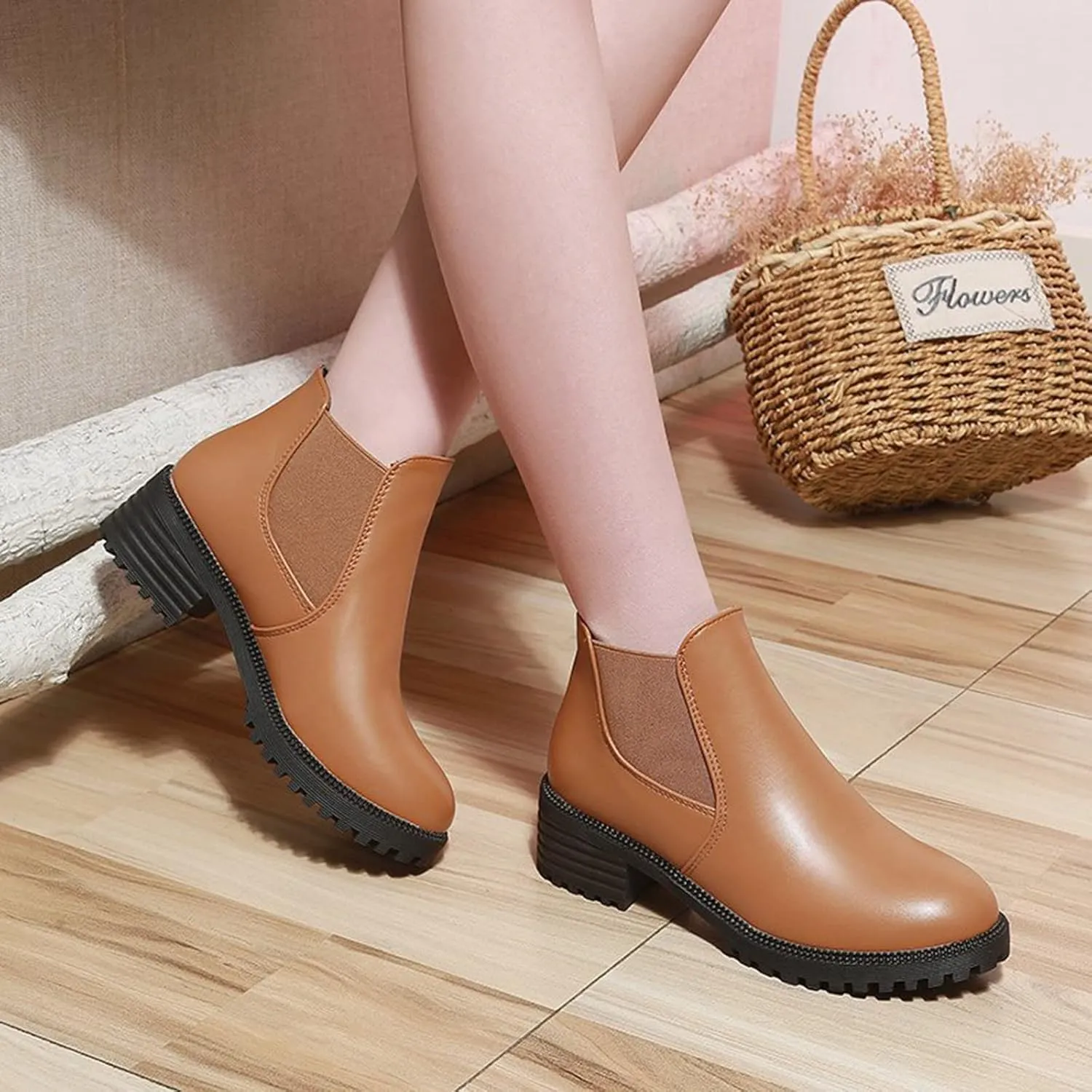 Womens Boots Fall 2024 Ankle Women's Booties Wide Width Ladies Winter Boots Short Walking Boot Closed Toe Indoor and Outdoor Closed Toe Wide Fit Available
