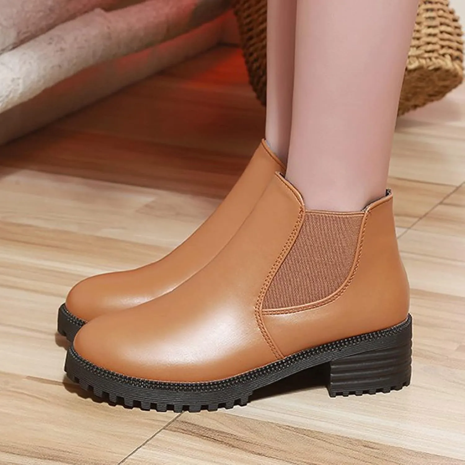 Womens Boots Fall 2024 Ankle Women's Booties Wide Width Ladies Winter Boots Short Walking Boot Closed Toe Indoor and Outdoor Closed Toe Wide Fit Available