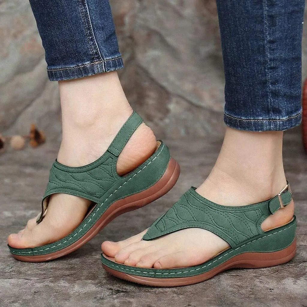 Womens Orthopedic Walking Sandals with Arch Support Adjustable Straps Comfortable Summer Beach Casual Outdoor Slides Plantar Fasciitis Relief Recovery Footwear