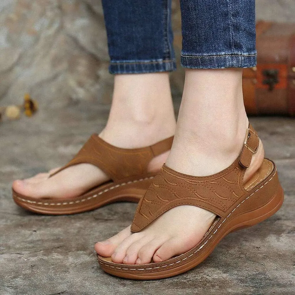 Womens Orthopedic Walking Sandals with Arch Support Adjustable Straps Comfortable Summer Beach Casual Outdoor Slides Plantar Fasciitis Relief Recovery Footwear