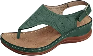 Womens Orthopedic Walking Sandals with Arch Support Adjustable Straps Comfortable Summer Beach Casual Outdoor Slides Plantar Fasciitis Relief Recovery Footwear