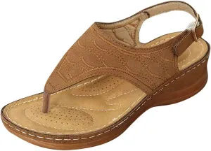 Womens Orthopedic Walking Sandals with Arch Support Adjustable Straps Comfortable Summer Beach Casual Outdoor Slides Plantar Fasciitis Relief Recovery Footwear