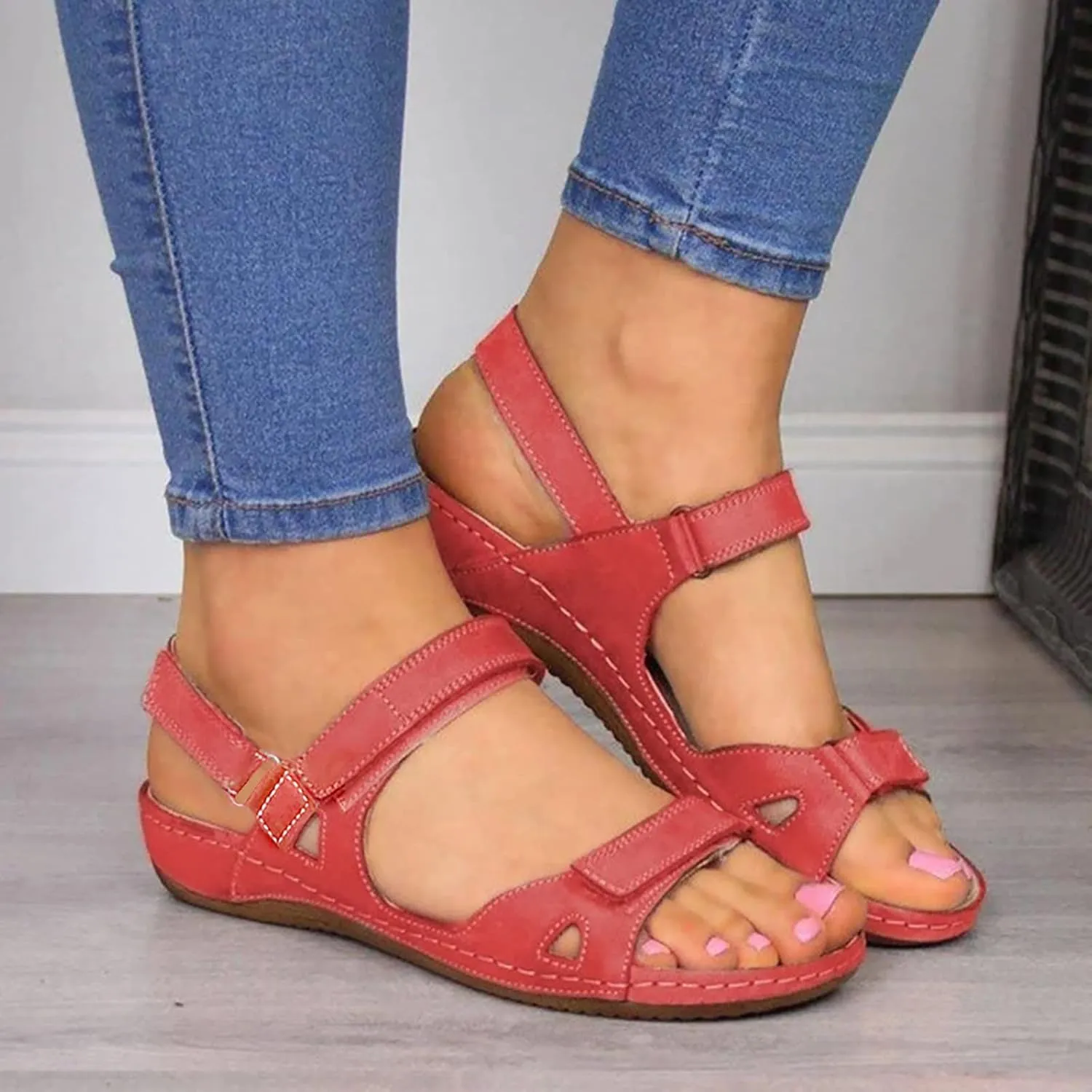 Womens Orthotic Sandals with Arch Support Comfortable Walking Slides for Plantar Fasciitis Relief Summer Beach Outdoor Sport Recovery