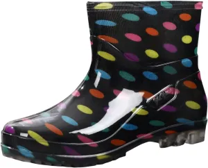 Womens Rain Boots Wide Feet Mens Grounded Footwear Small Heel Booties Non Slip Work Barefoot Shoes Women's Mid Calf Rain Boots Waterproof Fashion Womens Chelsea Boots