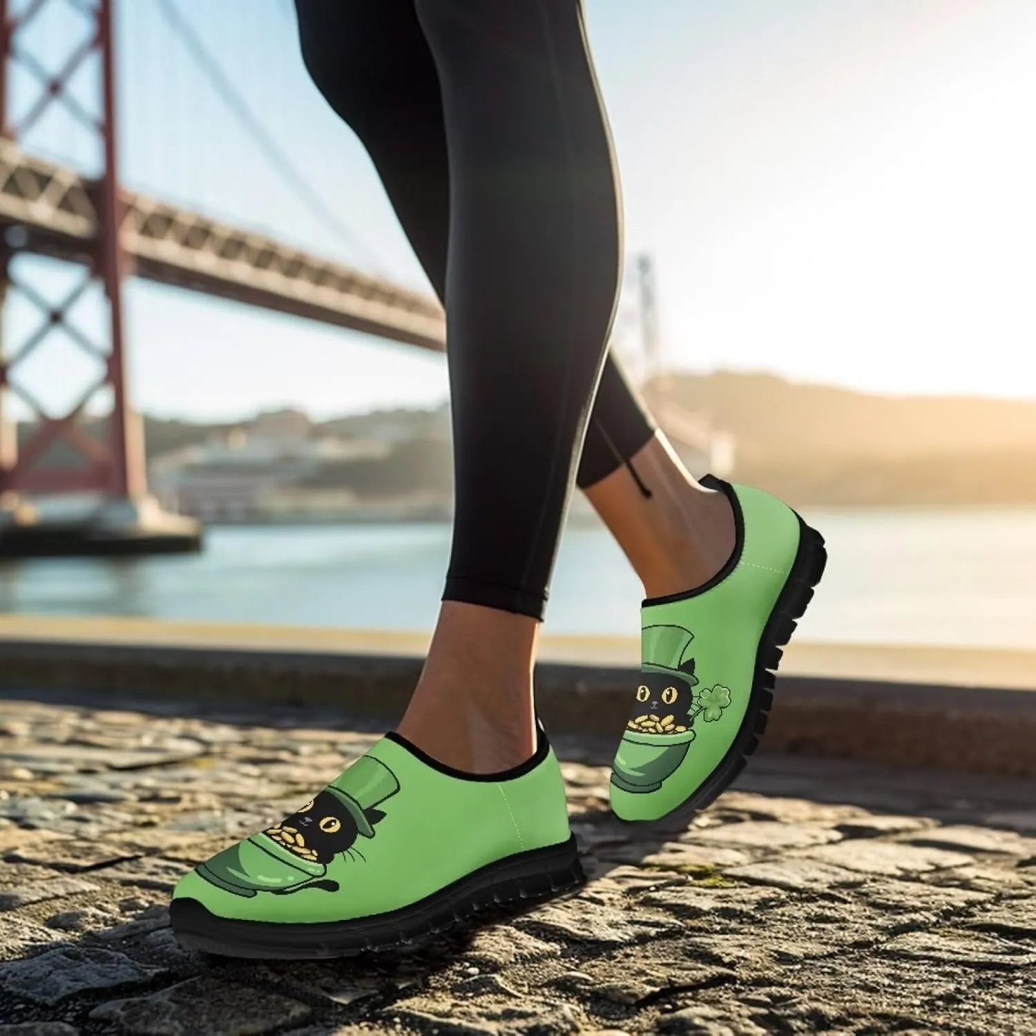 Women's Slip On Loafers Soft-Soled Casual Walking Shoe Lightweight Non Slip Outdoor Sports Running Sneakers US 5.5-11.5