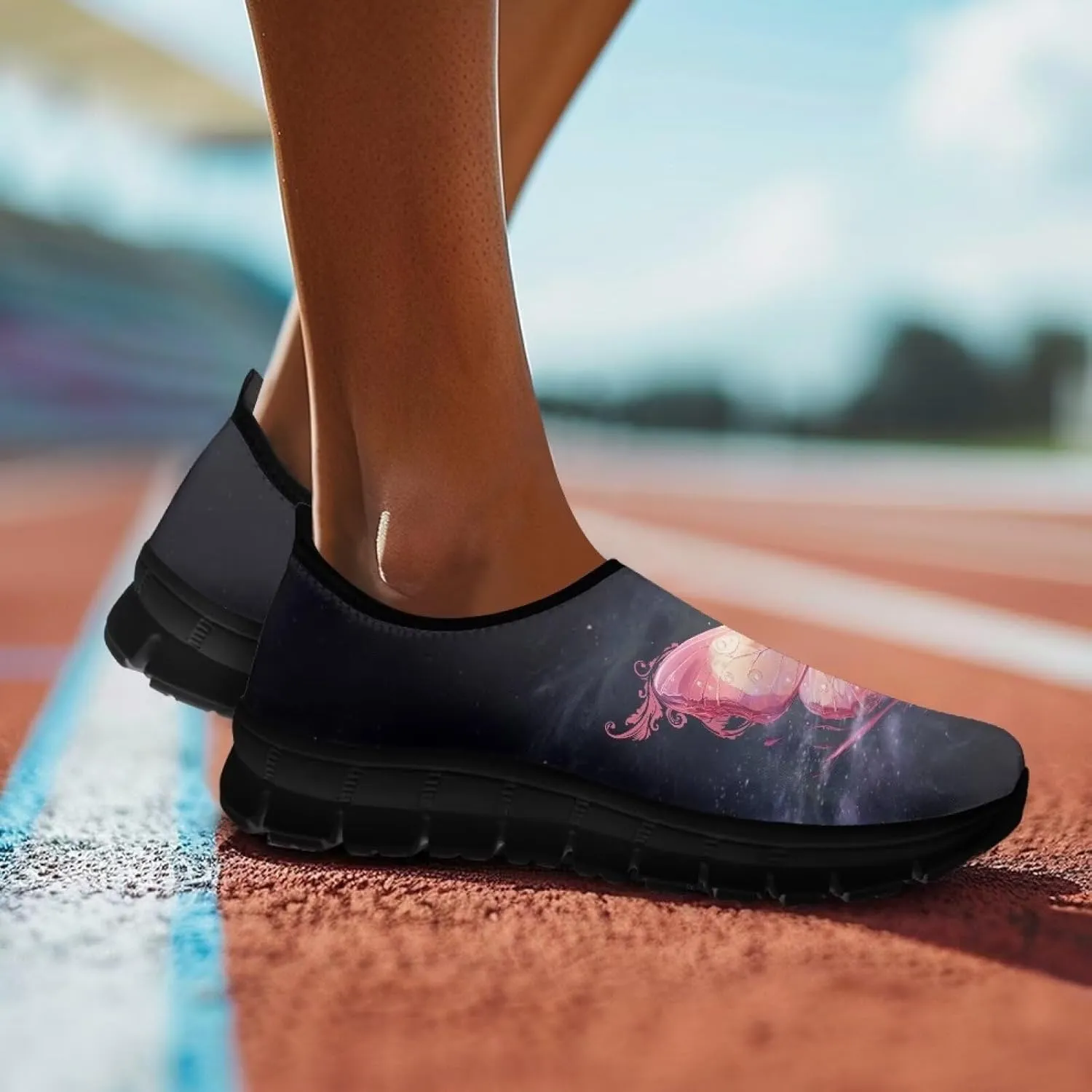 Women's Slip On Loafers Soft-Soled Casual Walking Shoe Lightweight Non Slip Outdoor Sports Running Sneakers US 5.5-11.5