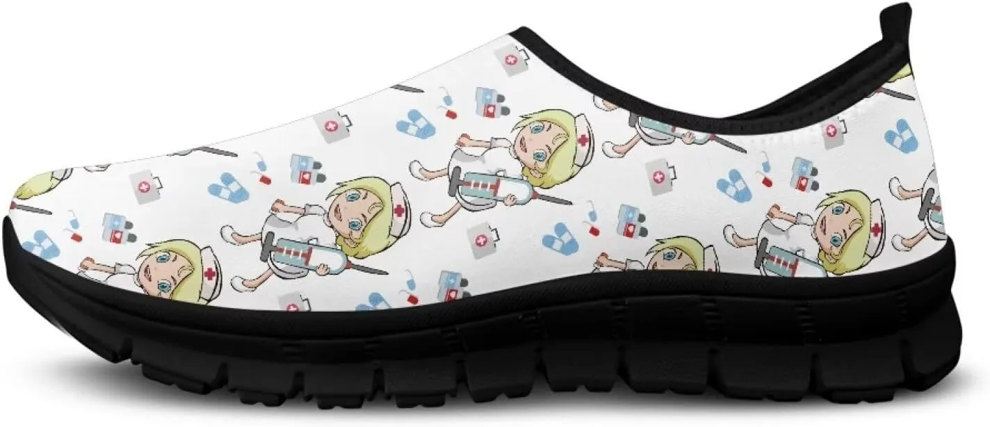 Women's Slip On Loafers Soft-Soled Casual Walking Shoe Lightweight Non Slip Outdoor Sports Running Sneakers US 5.5-11.5