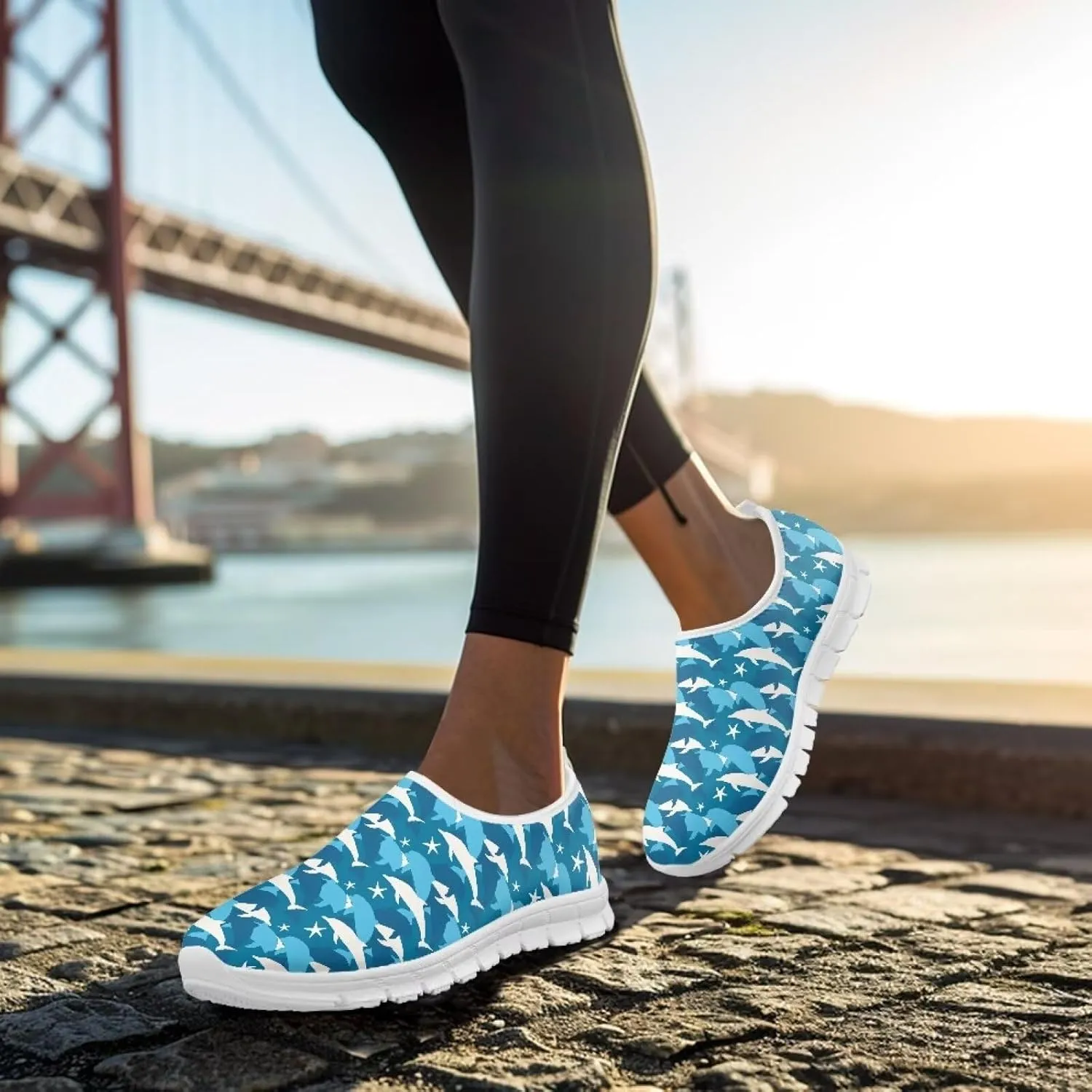 Women's Slip-on Sneakers Low Cut Casual Walking Shoes Loafers Animal Pattern Comfort Soft Sports Running Flat Shoes