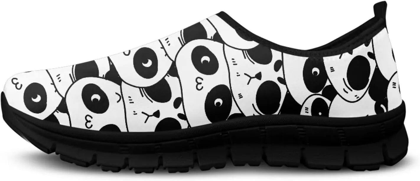 Women's Slip On Sneakers Low-Cut Casual Walking Shoes Loafers Animal Pattern Comfort Soft Sports Running Flat Shoes