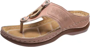 Womens with Arch Support Walking Sandals Orthopedic Recovery Slides Adjustable Straps Thick Cushion Comfortable Summer Outdoor Plantar Fasciitis Relief Footwear