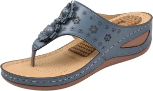 Womens with Arch Support Walking Sandals Orthopedic Recovery Slides Adjustable Straps Thick Cushion Comfortable Summer Outdoor Plantar Fasciitis Relief Footwear