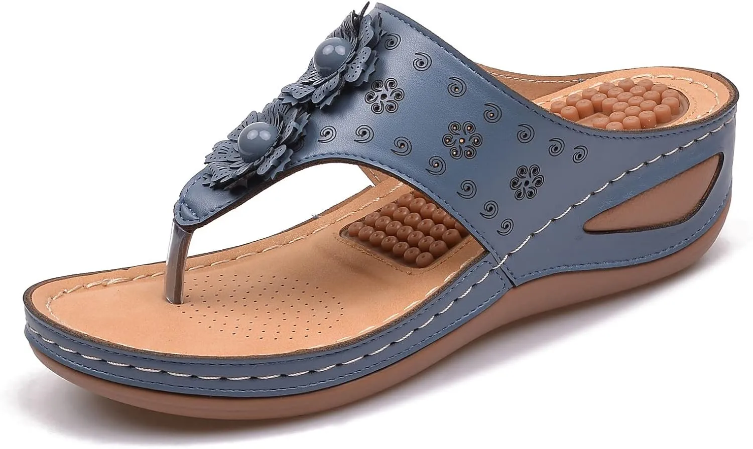Womens with Arch Support Walking Sandals Orthopedic Recovery Slides Adjustable Straps Thick Cushion Comfortable Summer Outdoor Plantar Fasciitis Relief Footwear
