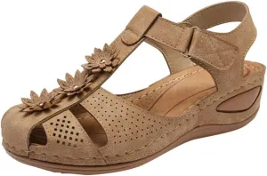 Womens with Arch Support Walking Sandals Orthopedic Recovery Slides Comfortable Adjustable Straps Thick Cushion Summer Beach Casual Outdoor Footwear