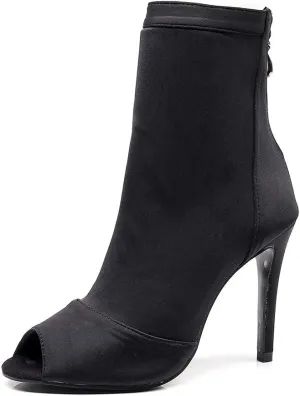 YKXLM Dancing Boots Women Latin Ballroom Ankle Dance Shoes High Heel,Model 1018